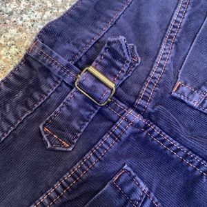 Blue Corduroy Mini Skirt